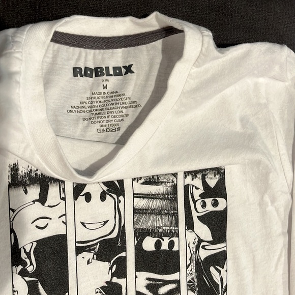 Fortnite & Roblox Long Sleeves Boys t-shirts. Blue is LG (10-12) & White Med. - Picture 6 of 15